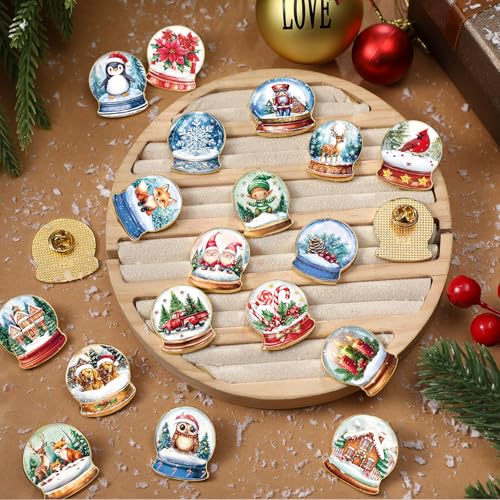 Image of Landical 30 /60 Pcs Cute Enamel Pins Bulk Plant Flower Animal Halloween Gothic Fall Pumpkin Cartoon Lapel Pin Brooches Jewelry Gift for Backpack Clothes Hats Accessories