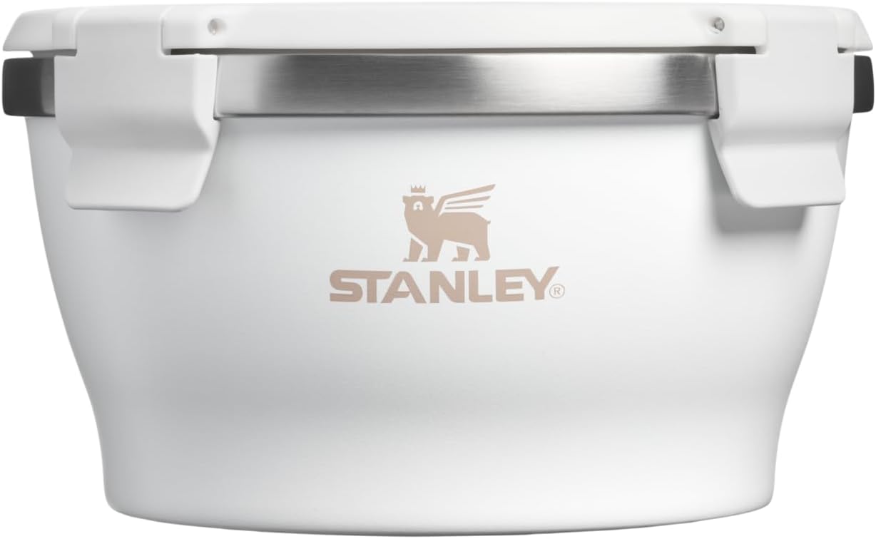 STANLEY Adventure Fresh-to-Table Leakproof Bowl 1 qt | Vacuum Insulated Food Container | FreshVac Airtight Lid | Packable for Lunch & Meal Prep | Stainless Steel | BPA-Free | Dishwasher Safe | Frost