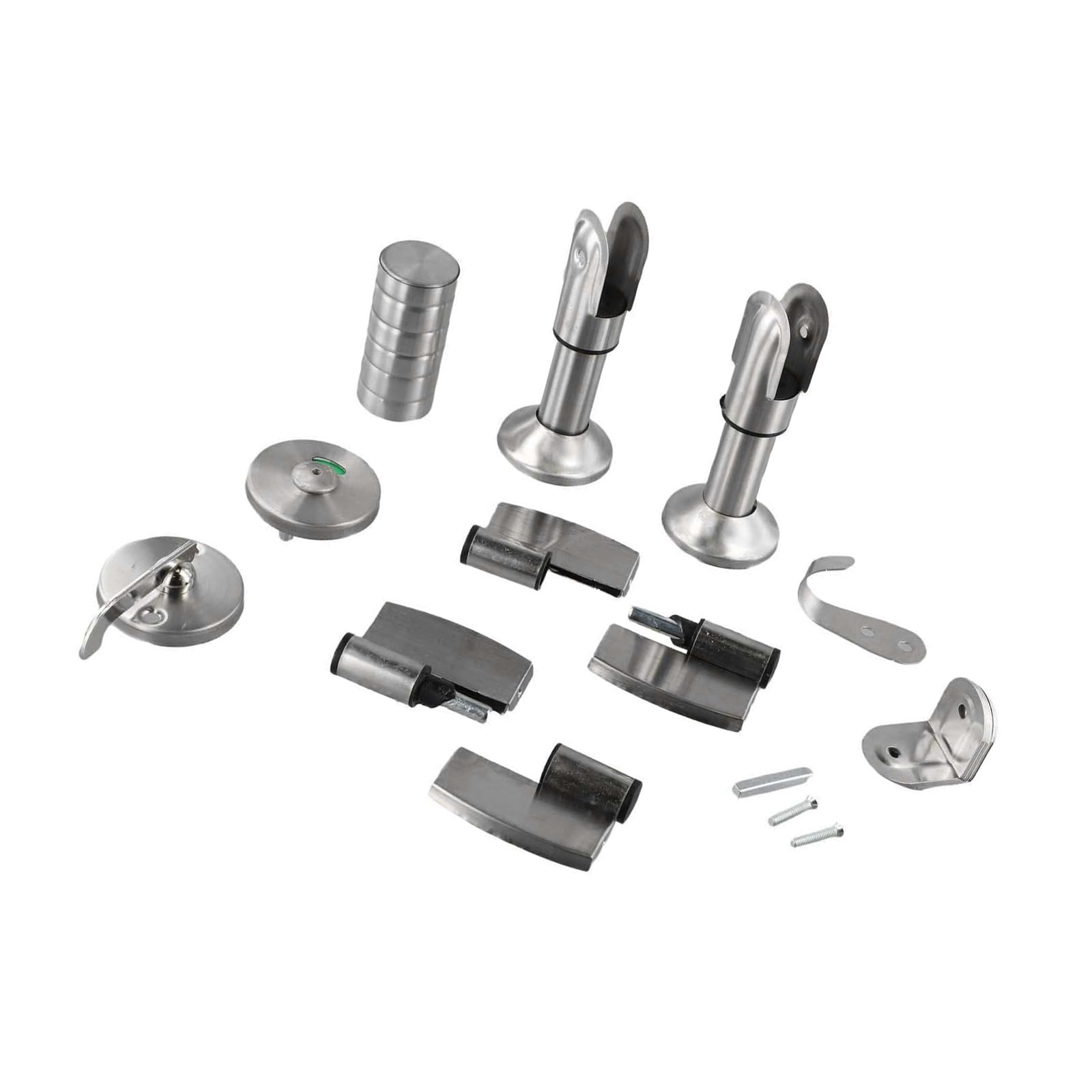 Kalttoy Multicolor Bathroom Partition Hardware Accessories Restroom Corner Codes Hinges Door Stainless Steel Fittings For Public Washroom Installations