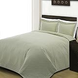 Photo Gallery cotonpure - trapunta in cotone 100% cotone, tinta unita, colore: salvia Photo Gallery cotonpure - trapunta in cotone 100% cotone, tinta unita, colore: salvia