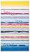 Produktbild Lashuma Velours Strand Liegehandtuch Summertime, Modernes Badehandtuch 100 x 180 cm, Buntes Strandtuch mit Streifen