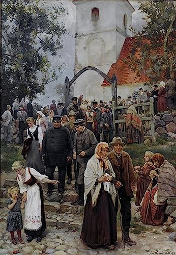 Affiche impression Après l'église de Janis Rozentals pour un salon élégant