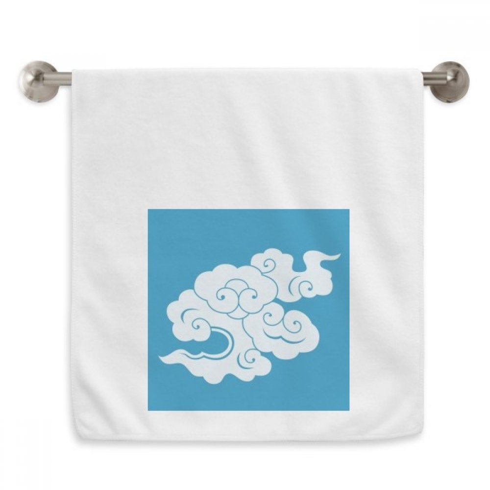 Serviette moelleuse nuage diadème en tissu blanc texturé de haute qualité