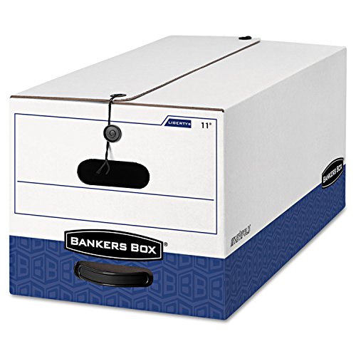Bankers Box 00011 Storage Boxes, Ltr, 750lb Cap., 12-Inch x24-Inch x10-Inch, 12/CT, WE/BE