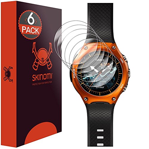 Skinomi Screen Protector Compatible with Casio Smart Outdoor Watch (WSD-F10)(6-Pack) Clear TechSkin  - //coolthings.us