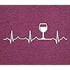 MYHALF-Wine-Heartbeat-T-Shirt-Women-Alcohol-Drinking-T-Shirt-Funny-Letter-Print-Short-Sleeve-Tee-Tops MYHALF Wine Heartbeat T-Shirt Women Alcohol Drinking T Shirt Funny Letter Print Short Sleeve Tee Tops