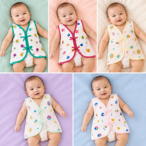Image of V2M Cotton Jhabla New Born Baby Clothes