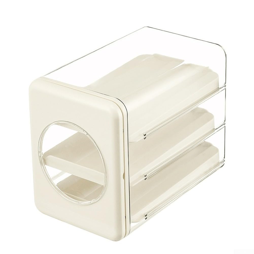 Caja de almacenamiento de huevos de 3 pisos, soporte para huevos para 36