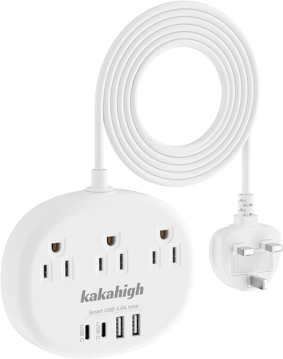 UK Adapters for Travel(13A), US to UK Plug Adapter with 3