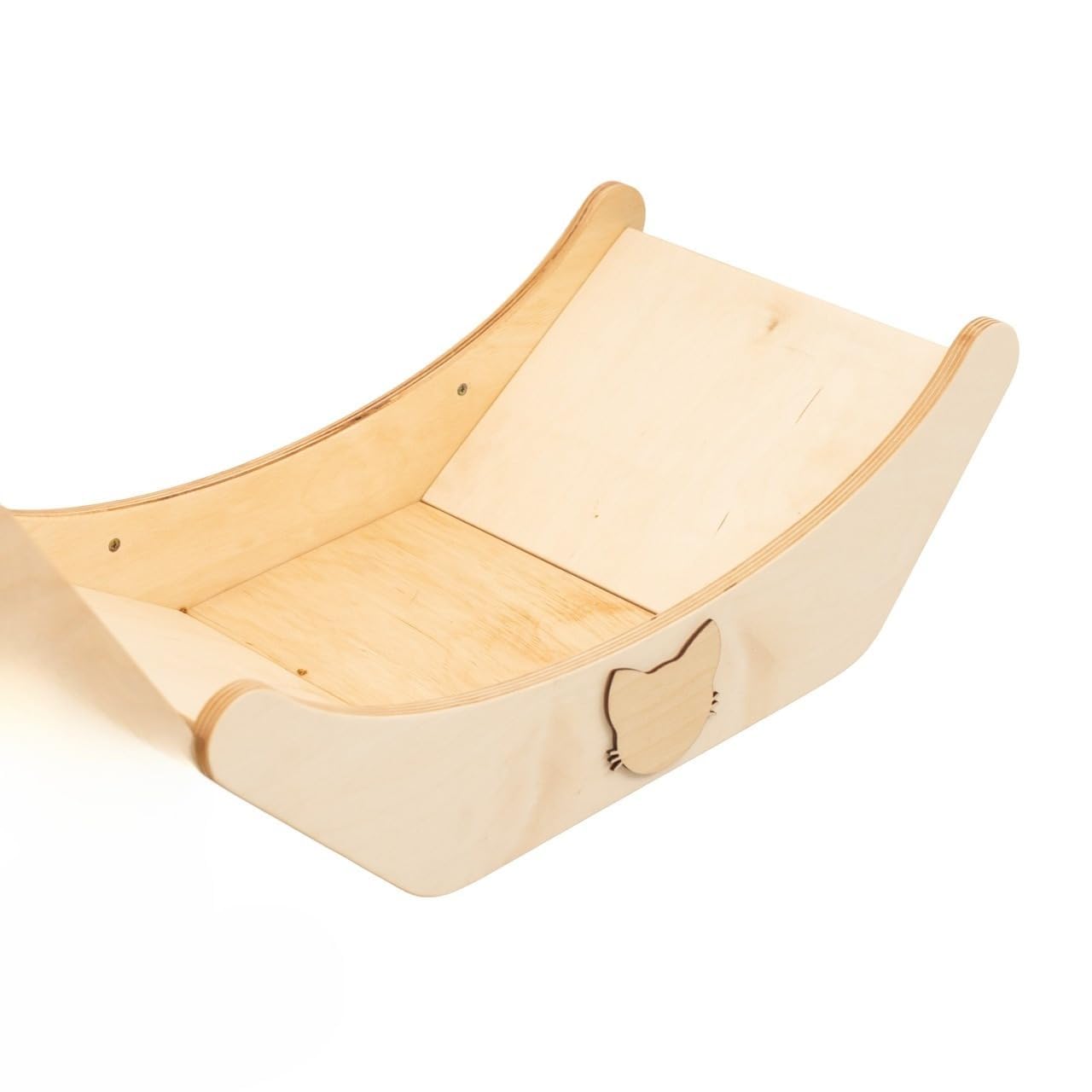 Wood Cat Bed Cat Basket Cat Toy Rustic Cat Wall Decor Cat Lover Gift New Home Gift Pet Furniture Cat Basket Indoor (Light, Bed) โ image 1