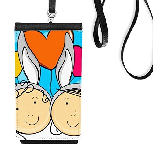 Portefeuille suspendu lapin de Pâques, cadeau de fête chrétienne