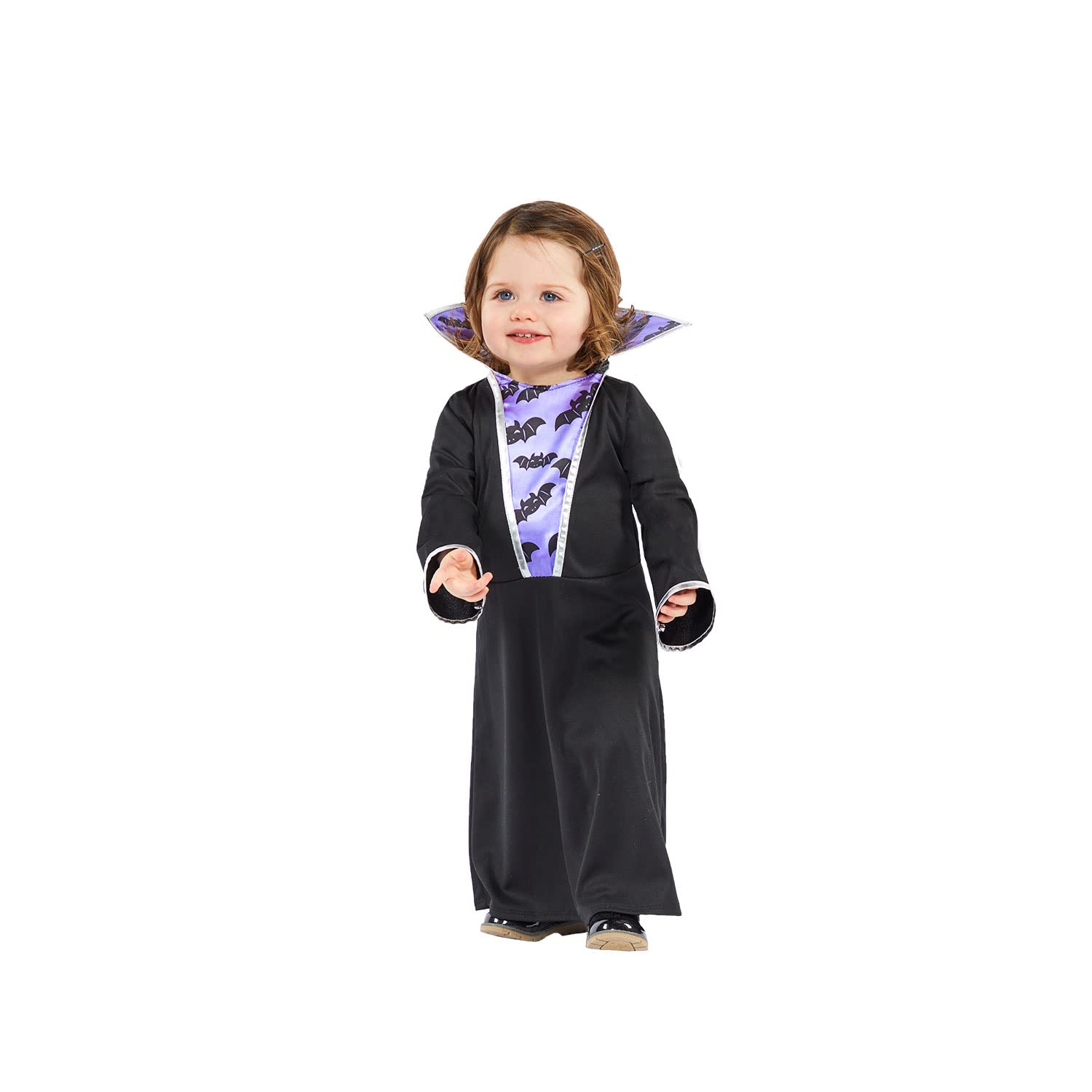 Amscan 9914750 Childs Gothic Violet Vampiress Costume Fancy Dress Halloween Vampire Girls Kids (12-18 Months)