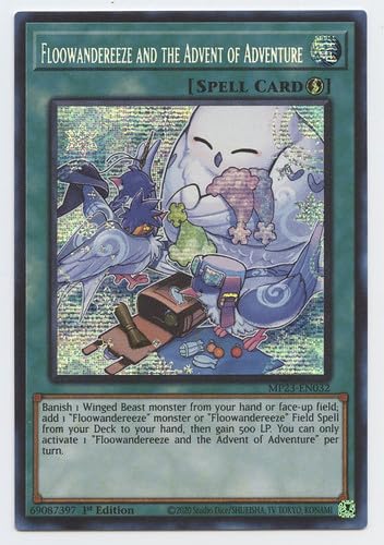 adventure cards yugioh Amazon.com: Floowandereeze and The Advent of Adventure - MP23-EN032 -  Prismatic Secret Rare