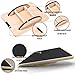 Balance Board Wooden Wobble Board for Adults Anti-Slip Board for Physical Therapy & Core Strength, Ideal Balance Board for Standing Desk with Ankle Support