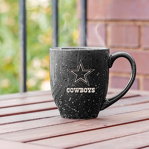 Image of Rico Industries NFL Football 16 oz Team Color Laser Engraved Speckled Ceramic Coffee Mug