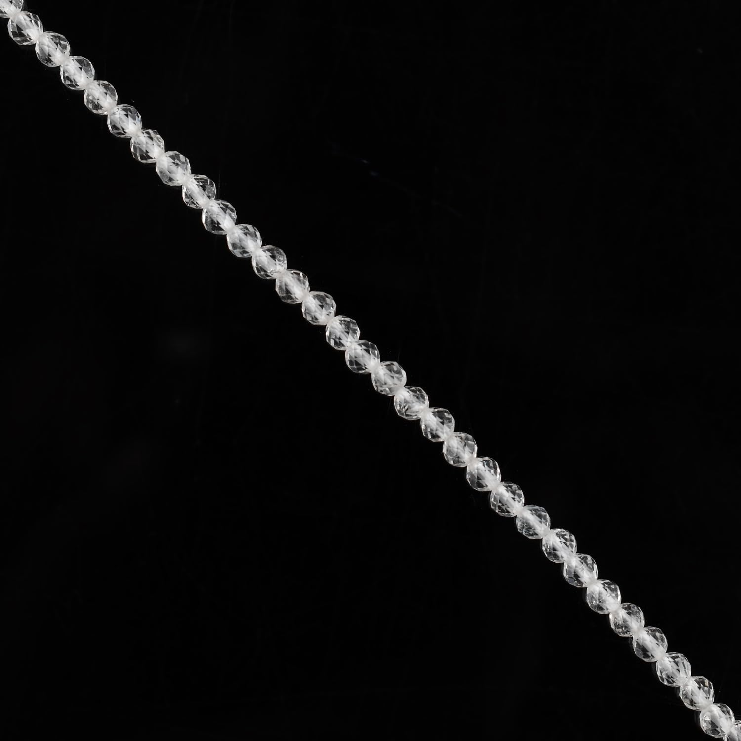 Natural Gemstone Micro Beads Dainty Bracelet Jewelry for Women Gifts For her, Birthstone Energy Crystals, Silver Plated Chain 8 inch - Image 5