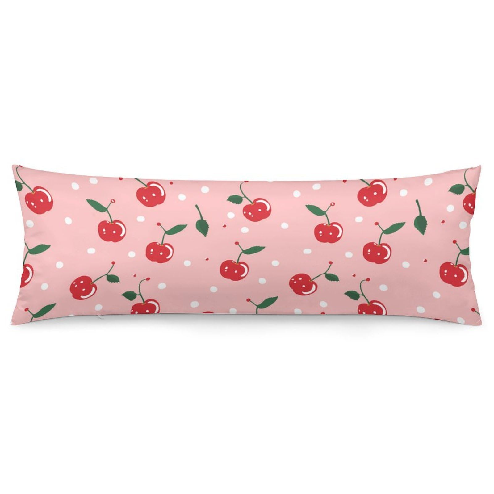 Cherrypattern Throw Pillow Case Long Body Pillow Cover Pillowcase Fashion Accessories Home Decor