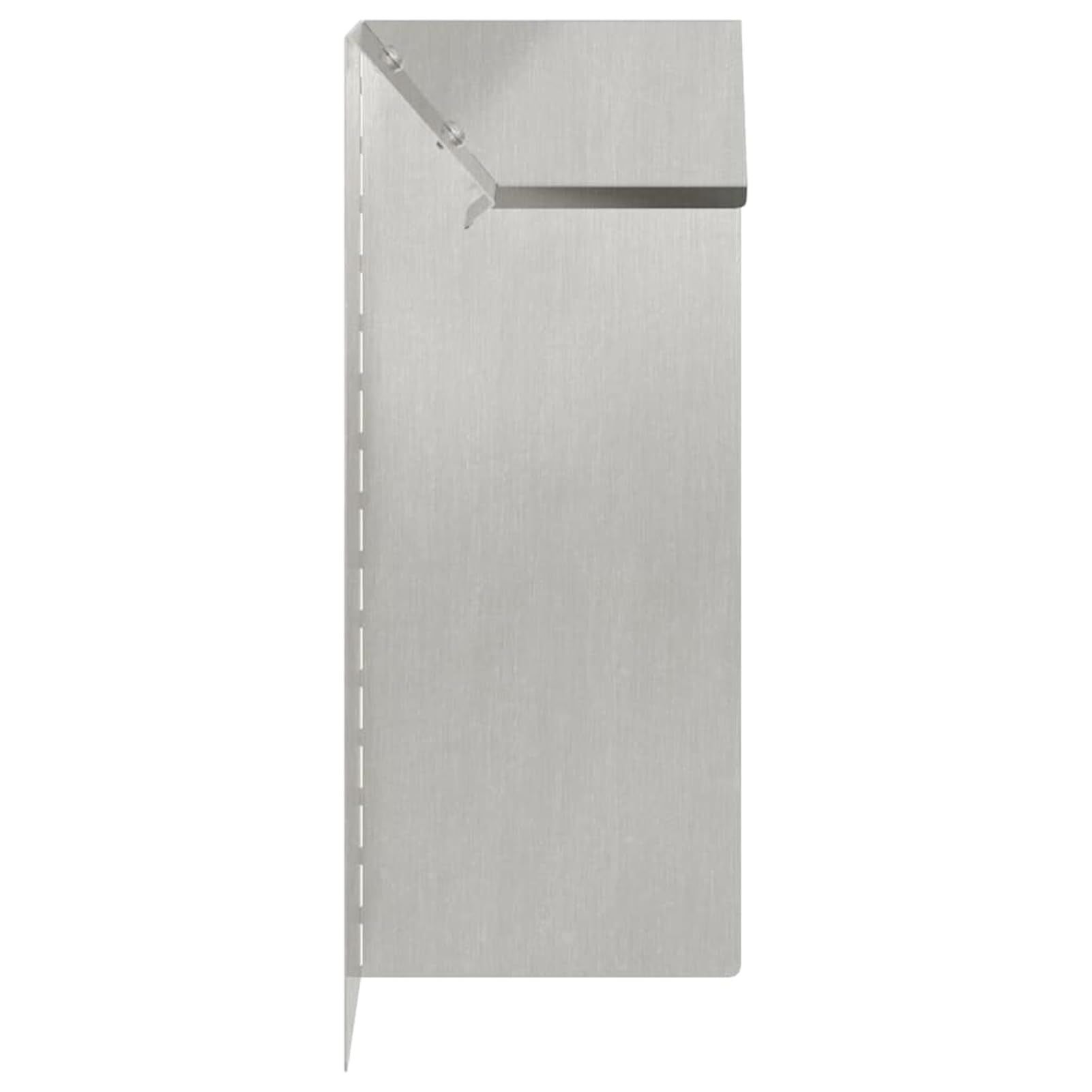 Schneckenzaun Silber, 10 x 10 x 25 cm, Edelstahl, für Garten und Terrasse
