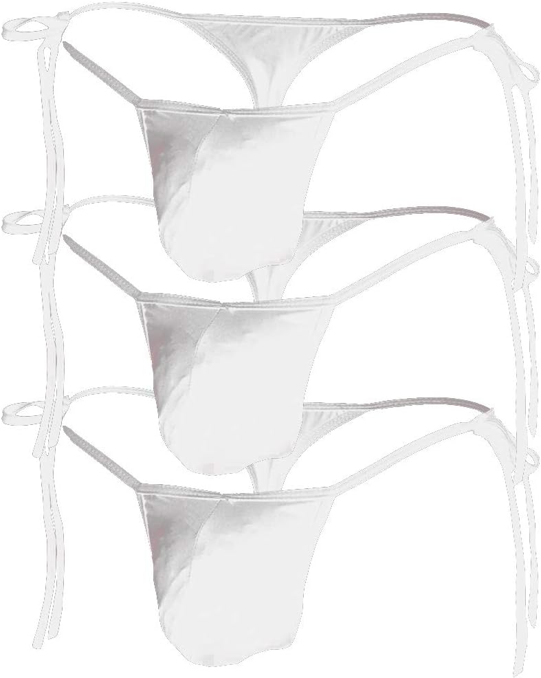 FIHAMen's Polyester & Spandex Thongs (Pack of 1) (RIOE-ML-MP028_White_Free Size)