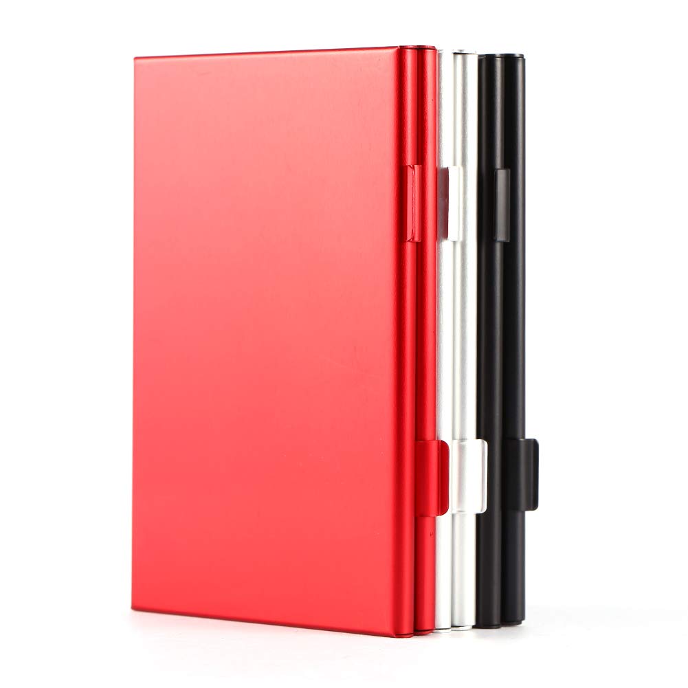 KIMISS Porta Schede SD, Alluminio Portatile per 6 Pezzi Schede di Memoria SD Custodia Protettiva Custodia Protettiva Porta Schede SD Facile da