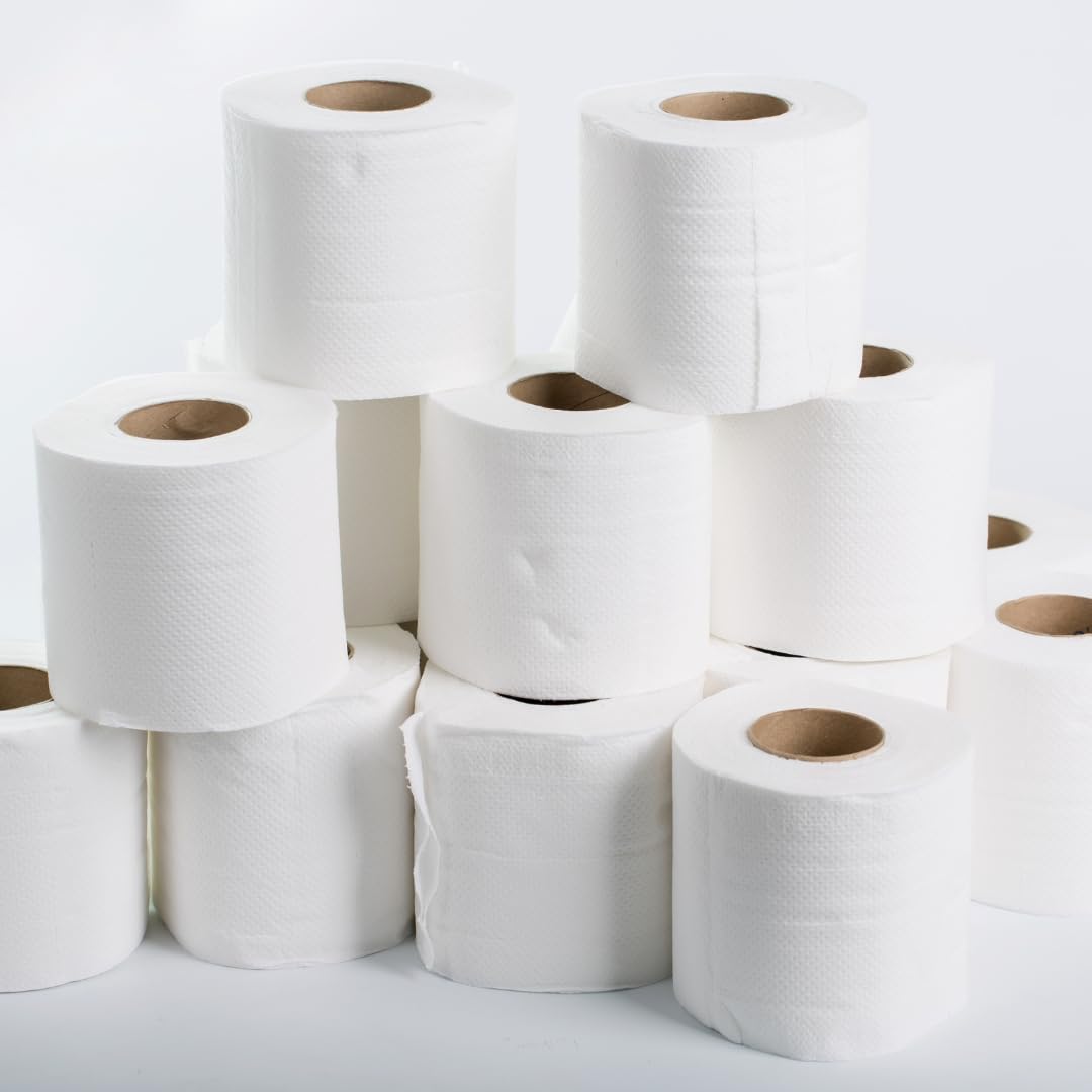 Papel Higiénico Doble Capa | Rollo Papel Higiénico Extrasuave | 160 Servicios por Rollo (96 Unidades)