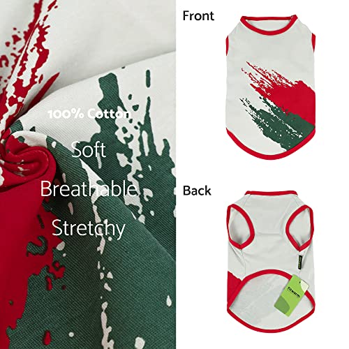 Fitwarm Abstract Dog Shirt, Dog Clothes for Small Dogs Boy Girl, Puppy Cotton Tshirt, Pet Cat Apparel, Grey, XSmall - Image 5