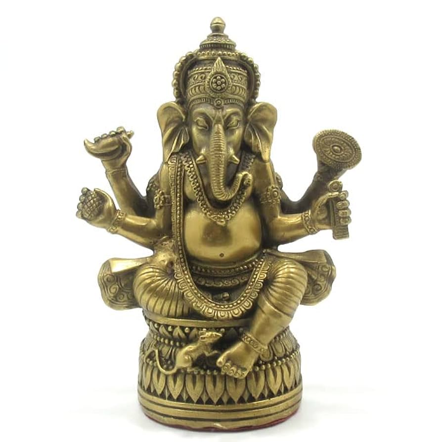 Amazon.co.jp: ガネーシャ 置物 像 銅製 夢を叶える象