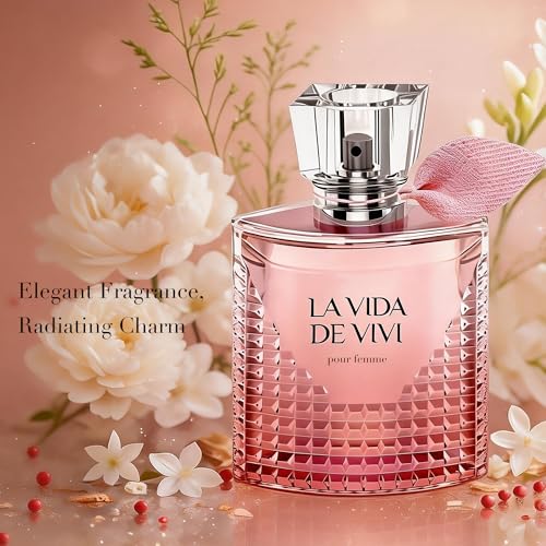 Image of AFLUXE Women's Eau de Parfum, Citrus Floral Women's Perfume with Vanilla & Patchouli Base, La Vida de Vivi Pour Femme Fragrance
