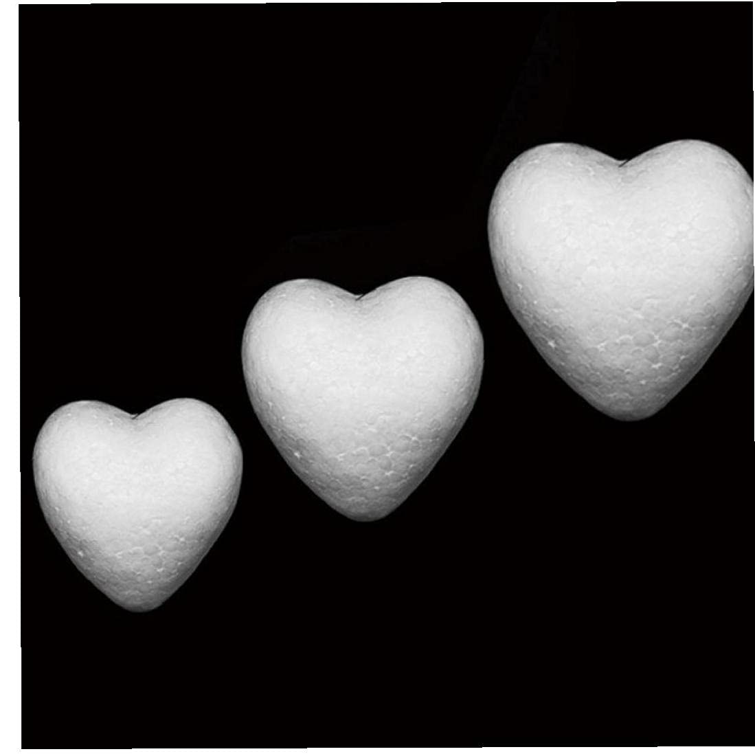 10 Coeurs En Mousse De Polystyrène - 5 Cm, Pour Loisirs Créatifs Et Décoration