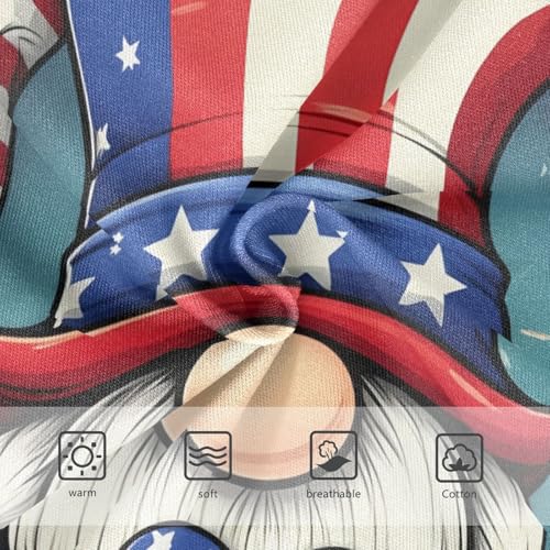 Cute Gnome American Flag Girl Panties Cute Girls Underwear Toddler Cotton Print Kids Undies Briefs 2t3