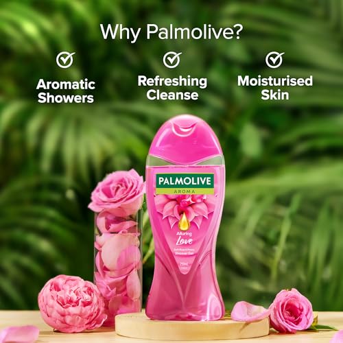 Image of Palmolive Soft Rose & Peony Aroma Alluring Love Body Wash | Mood boosting fragrance | Brightening | For youthful, hydrated skin | No paraben & silicone, pH balanced, Body Wash 250ml