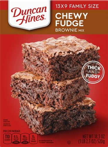 Image of Duncan Hines Brownie Mix, Chewy Fudge, 18.3 oz. (Pack of 5)