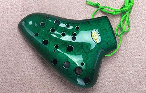 Plastic Triple Ocarina Alto C, Made in Taiwan, for Professional (Green)