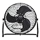 ADLER EUROPE Bodenventilator 45 cm und 200W - Ventilator in Chrom 3 Geschwindigkeiten – windmaschine mit Aluminiumflügel - Leise und Stabil – Boden Ventilator Schwarz