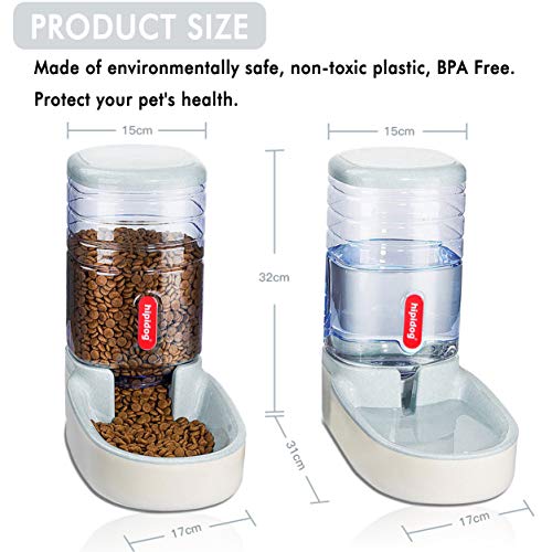 Automatic Pet Feeder Small&Medium Pets Automatic Food Feeder and Waterer Set 3.8L, Travel Supply Feeder and Water… - Image 3