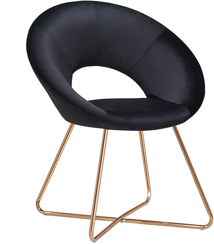 Miniatura 1 de Duhome. - Sillas con diseño moderno de mediados de siglo, para el comedor y la sala de estar, con patas de metal negras industriales, 1 unidad.