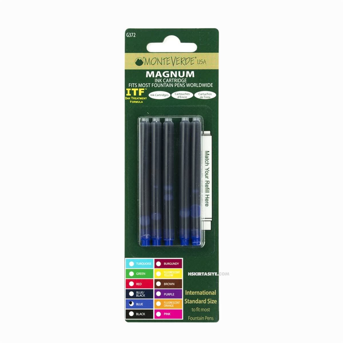 Monteverde Kartuş Serisi Magnum Blue 5 li