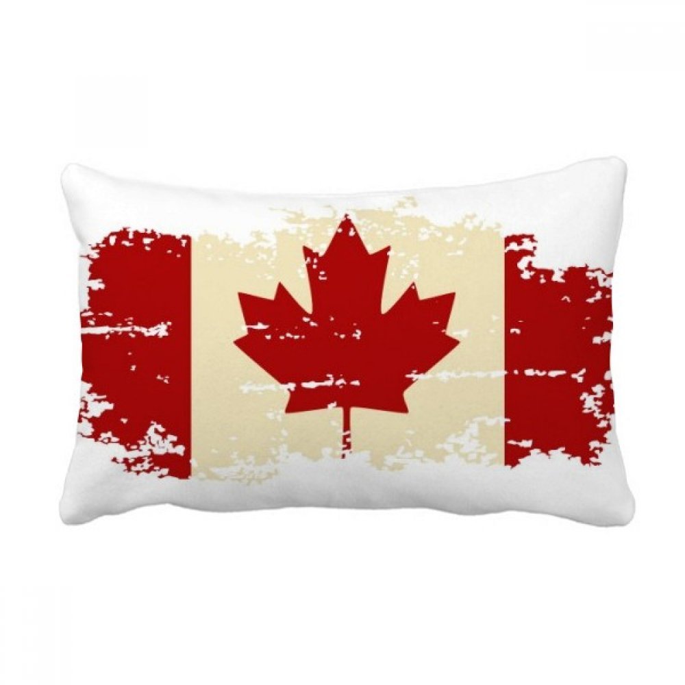 Coussin drapeau canadien multicolore pour embellir le canapé de votre salon