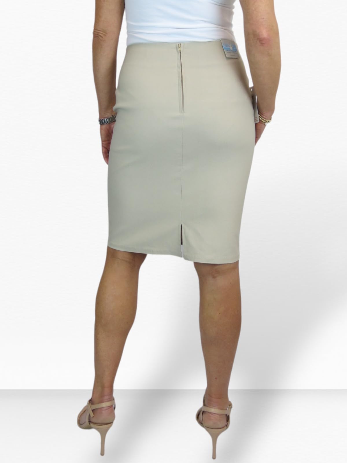 icecoolfashion Strecken Bodycon Bleistiftrock über dem Knie 32-46