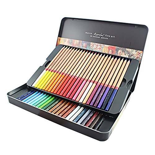 iBayam Feelily 48-color Colored Pencils Art Drawing Pencil for Coloring Sketching Doodling Coloring Books- Non-toxic Oiliness Colored Drawing Pencils