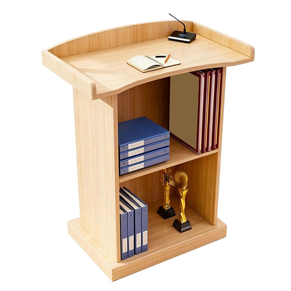 HGTRH Podium Stand, Lectern Wooden Podium Lectern Podium Stand Church Podium Classroom Podium Host Stand Restaurant Wood