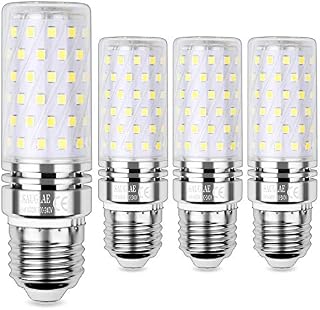 SAUGLAE Led Corn Bulbs 15W, 120W Incandescent Bulbs Equivalent, 6000K Daylight White, 1700Lm, E27 Large Edison Screw LED Light Bulbs, Pack of 4