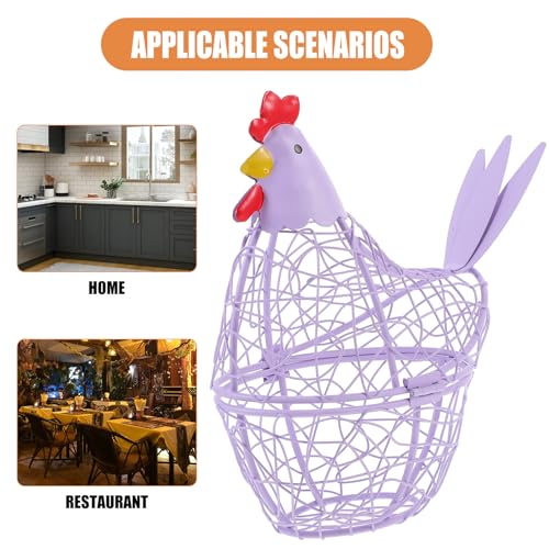 Cesta para huevos de hierro con acabado fino y alta resistencia para una encimera elegante 4