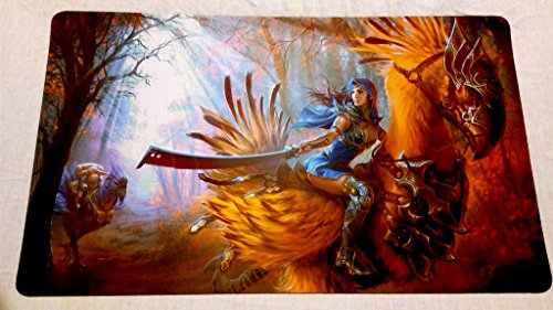 Final Fantasy Chocobo Tcg Playmat, Gamemat 24" Wide 14" Tall For Trading Card Game Smooth Cloth Surface Rubber Base #TOP1