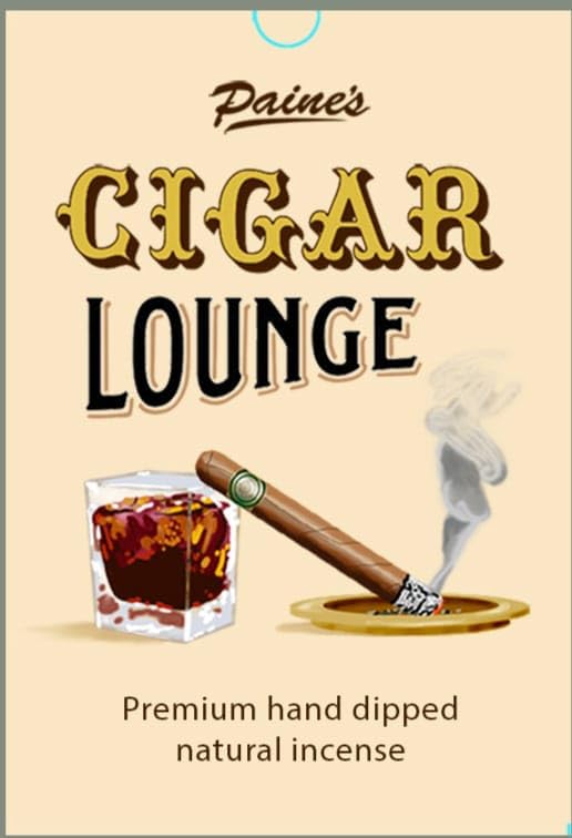 20 Sticks 11" Long Hand Dipped Natural Incense by Paine's Made in USA (Cigar Lounge)