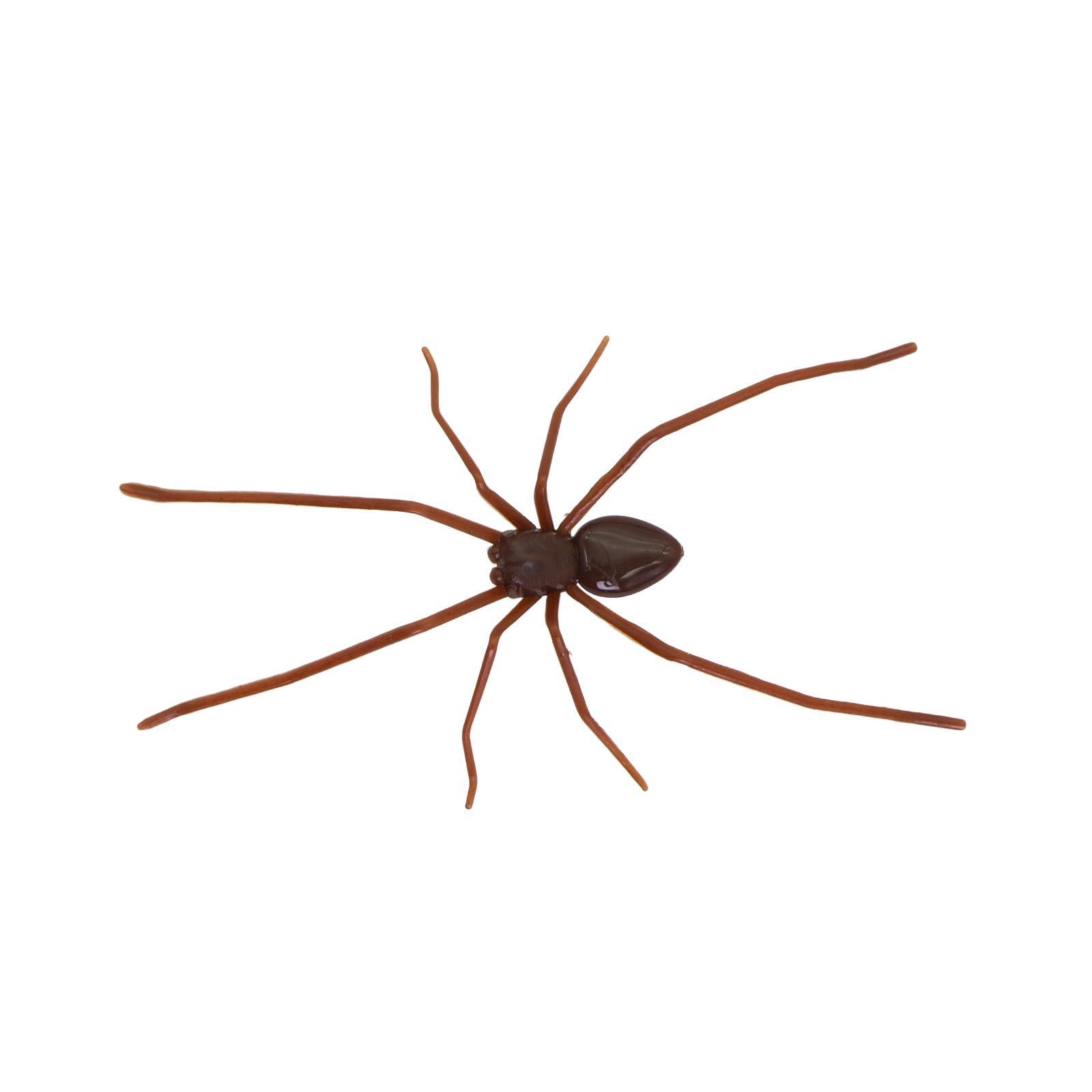Kouamor Brown 9.7 * 5.2Cm Magnetic Plastic Spiders Spooky Black Plastic Spiders Artificial Fake Spider Realistic Scary Plastics Spiders Fake Props Prank Funny Joke Fridge Car Garage Home Novelty Decor (Brown)