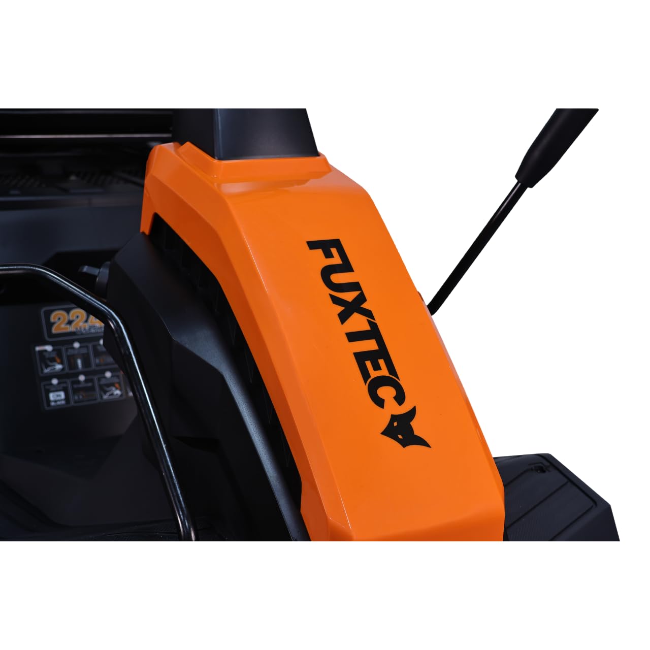 Tondeuse Thermique autoportée FUXTEC FX-RMR66, Tracteur de pelouse eStart, 2500 m2, Largeur de Coupe 66 cm, 6 CV, bac 150 L, Hauteur de Coupe réglable, pour Grandes Surfaces