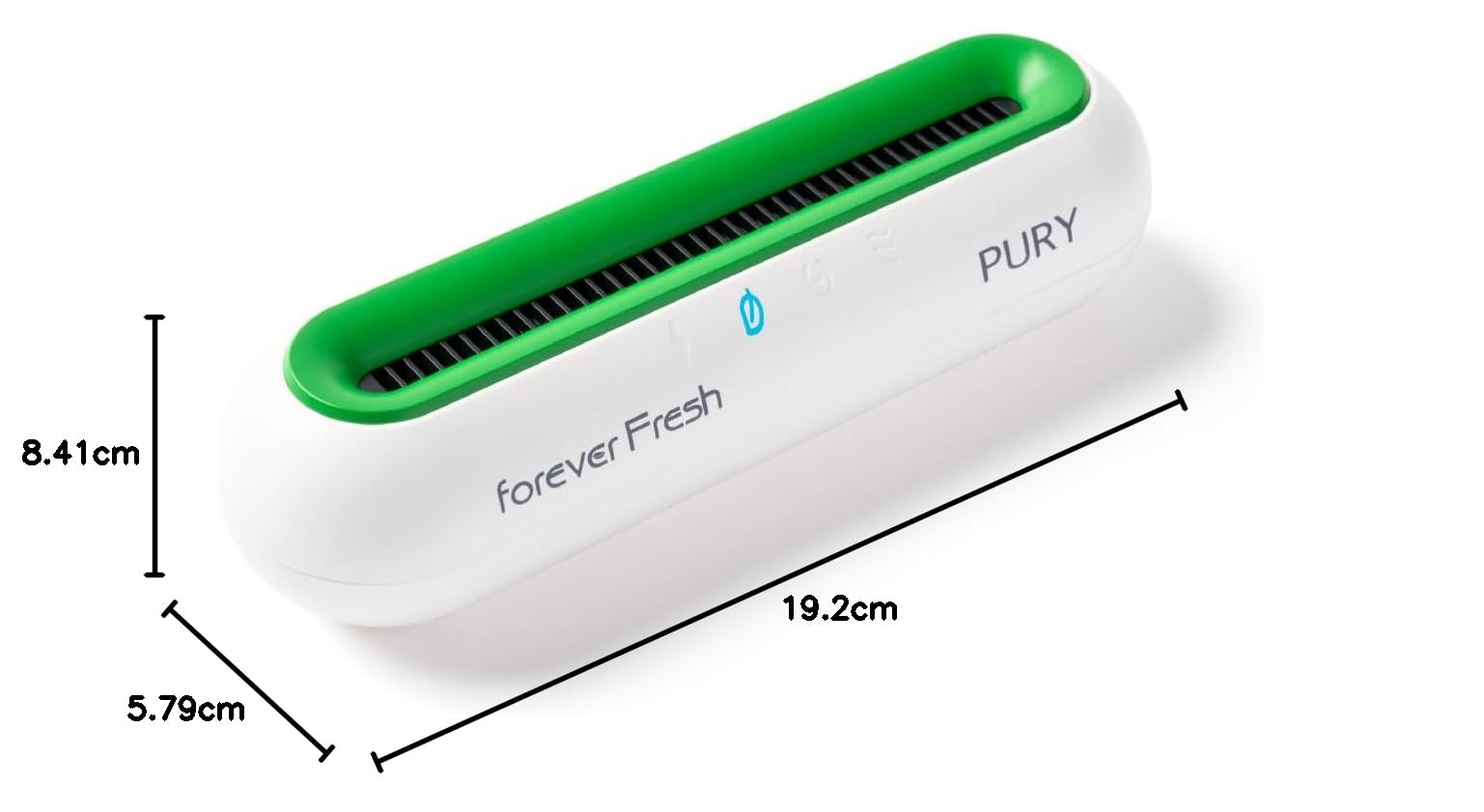 Purificateur de réfrigérateur PURY élimine les moisissures et les charges bactériennes génère une émission d'ozone correcte et mesurée (50 mg/h), autonomie jusqu'à 45 gg. Forever Fresh 885C