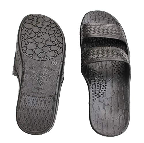 IMPERIAL SANDALS HAWAII Footwear Brown Black Gray Jesus Sandal Slipper For Women Men and Teen Classic Style, Size 12 Women/ 10 Men3