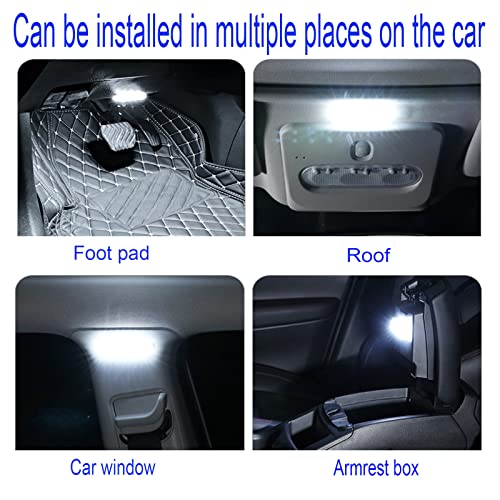 Lámparas LED para interior de auto, 3 piezas, luz cálida miniatura 2